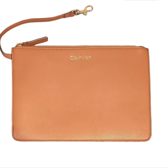 Calvin Klein Large Pink Blush Wristlet Wallet Clutch - 10.25" L, 6.25" H, 1" D - Picture 2 of 13